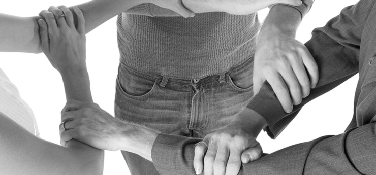 Three Arms Interlocked
